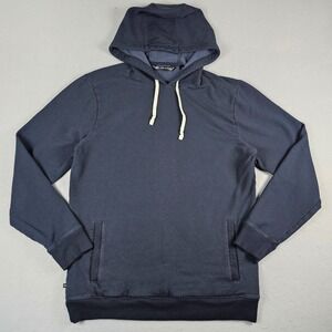 Travis Mathew Cloud Hoodie Mens Medium Heather Black Fleece Pullover Pockets